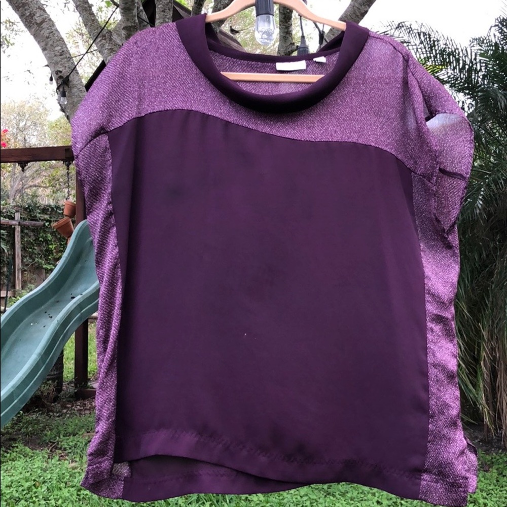 PURPLE WORK BLOUSE